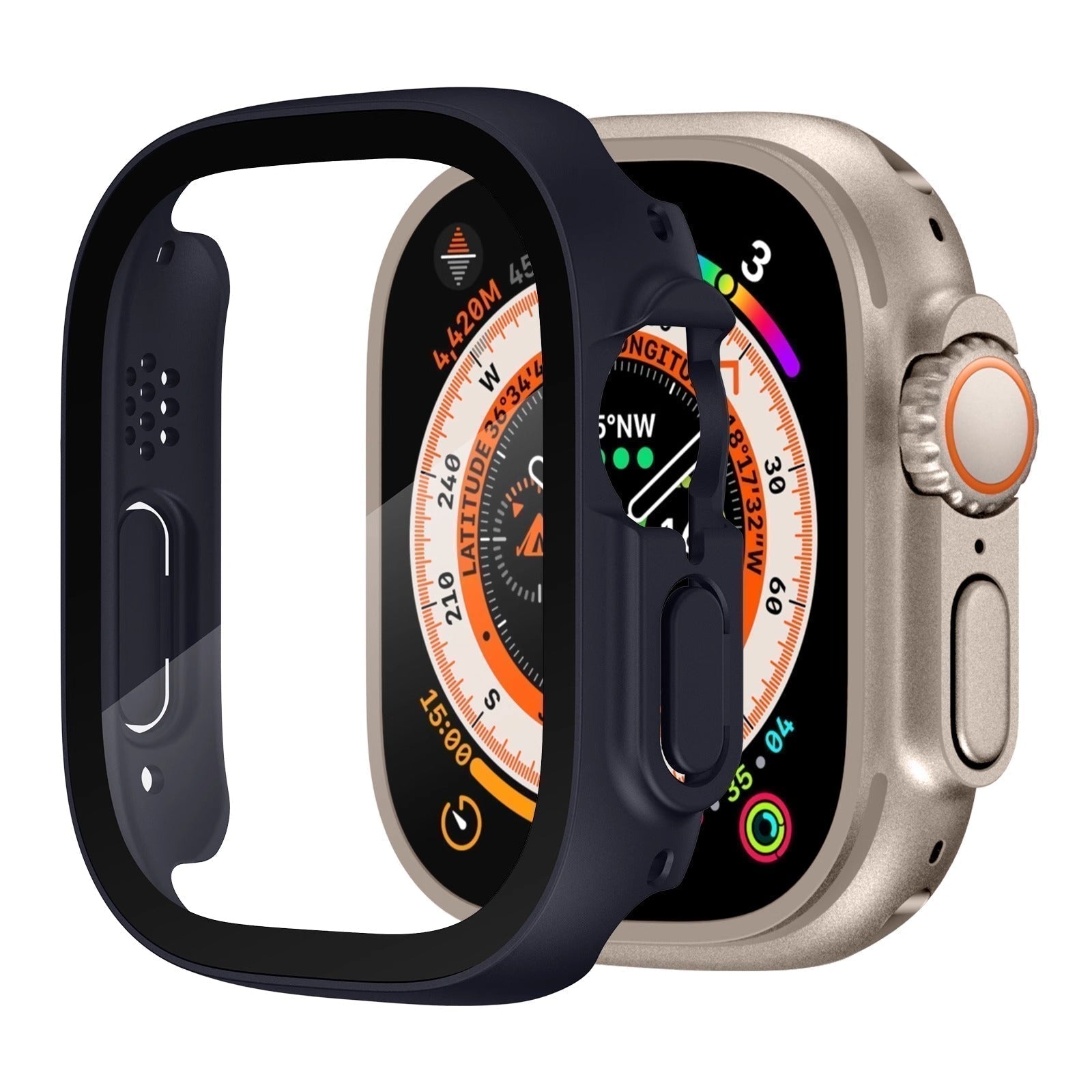 NovaGuard Apple Watch Case With Crystal Clear Screen Shield