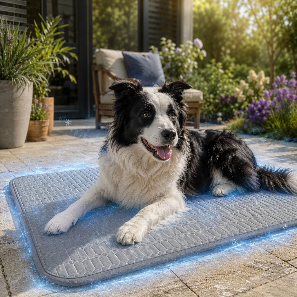 Ice Silk Self-Cooling Pet Mat For Dogs And Cats, Indoor And Outdoor Use