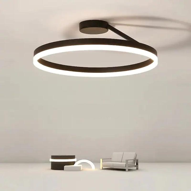 Luce da soffitto LumaAura Radiant in tono oro per soggiorni