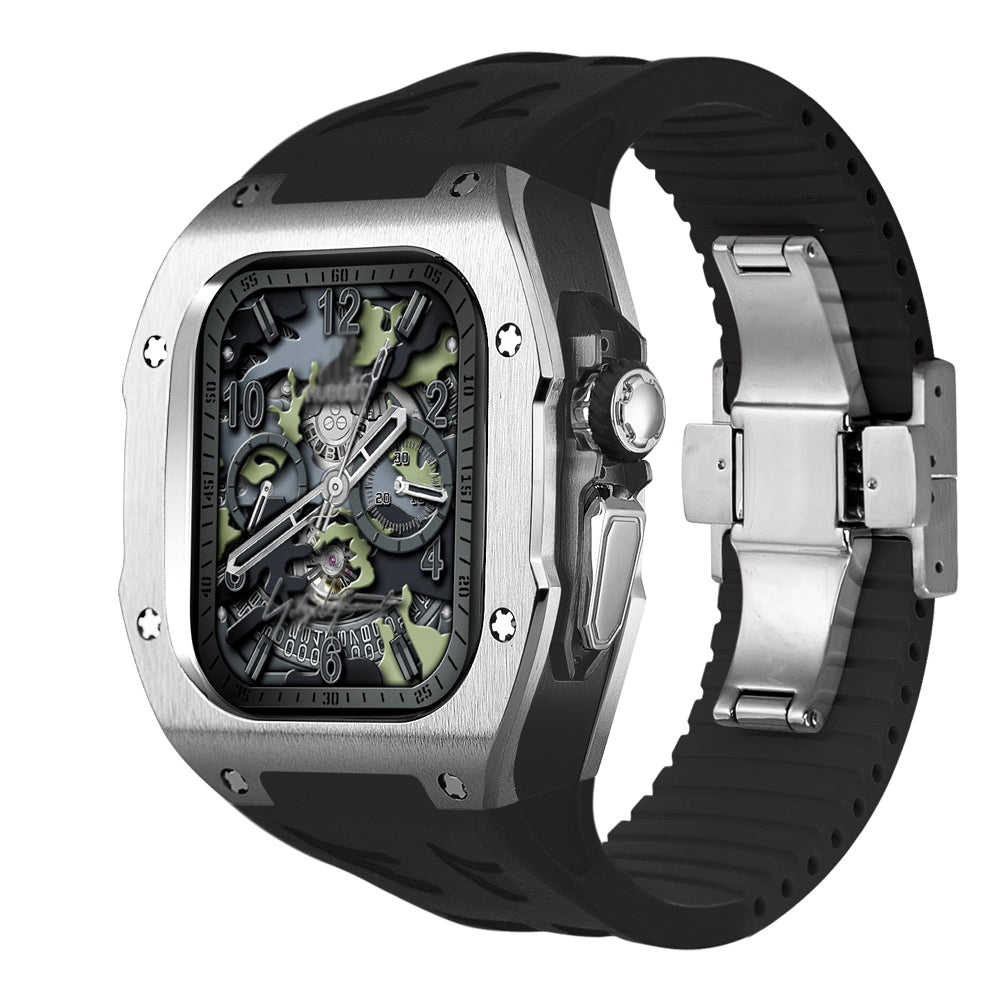 AeroNova Apple Watch Ultra Titanium Case With Fluororubber Band