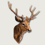 Thornridge Rustic Deer Head Mount For Cabin Decor Wall Accent