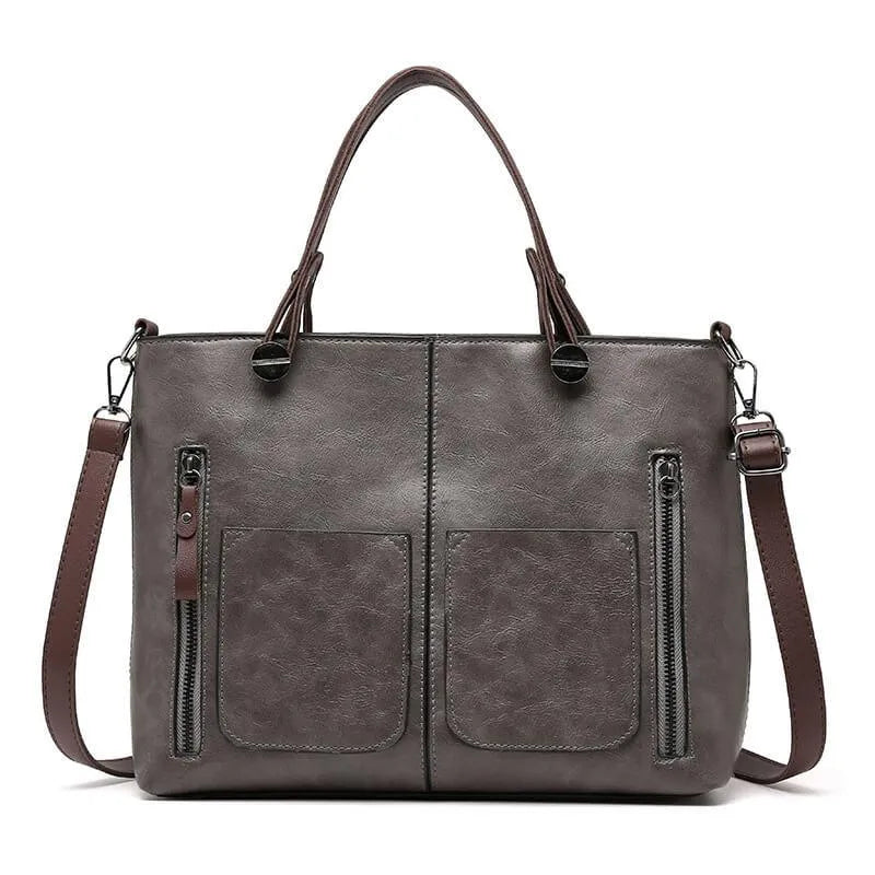 NordVine Handmade Leather Bag With Nordic Vintage Design
