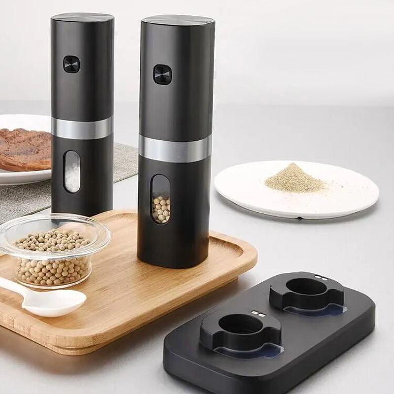 Green Grill Mini Electric Salt Grinder And Pepper For Home Use