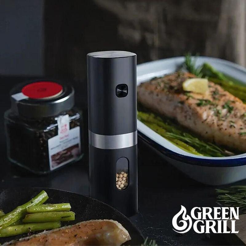 Green Grill Mini Electric Salt Grinder And Pepper For Home Use