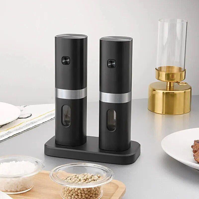 Green Grill Mini Electric Salt Grinder And Pepper For Home Use
