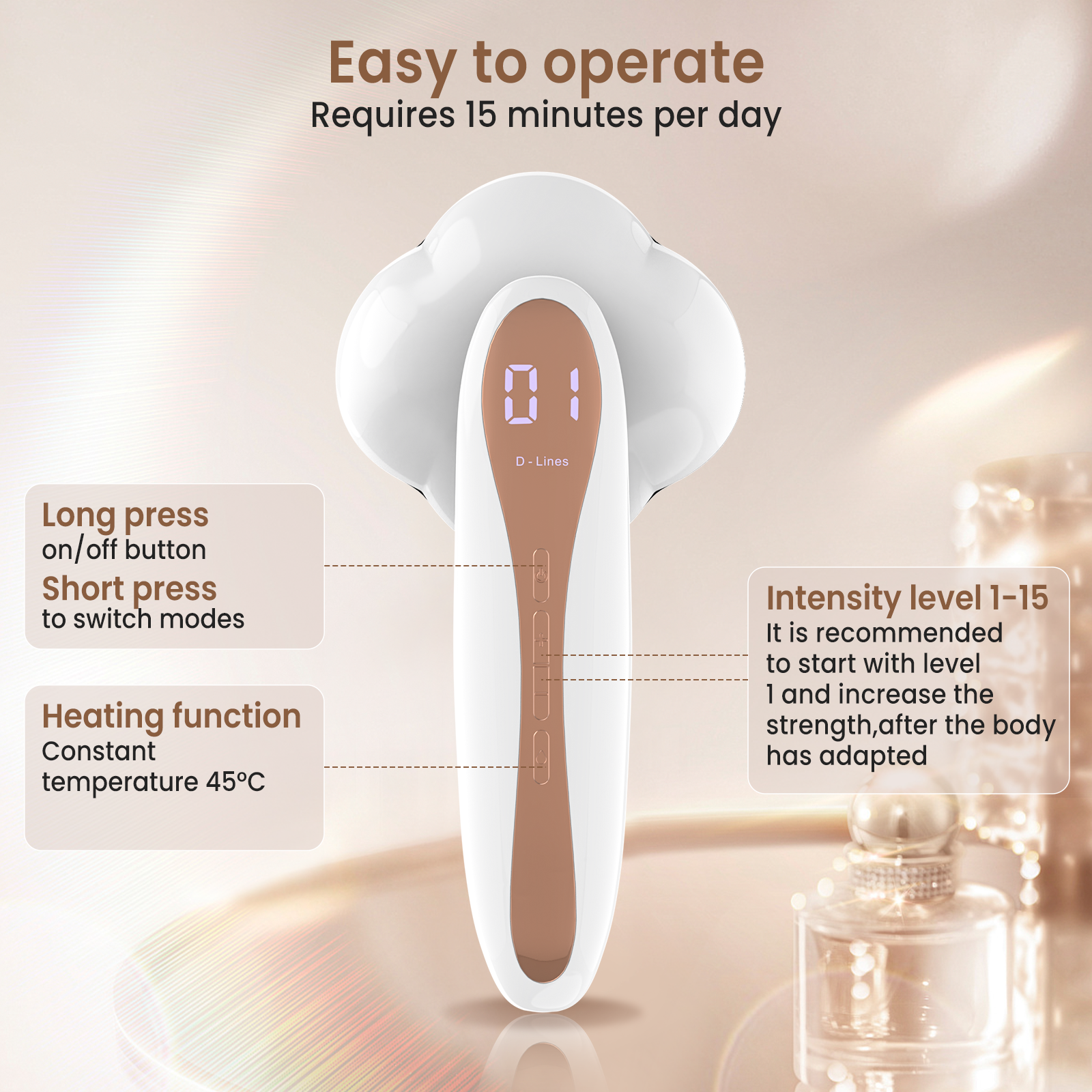 At-Home Body Wellness Massager for Muscle Tension and Everyday Skin Care