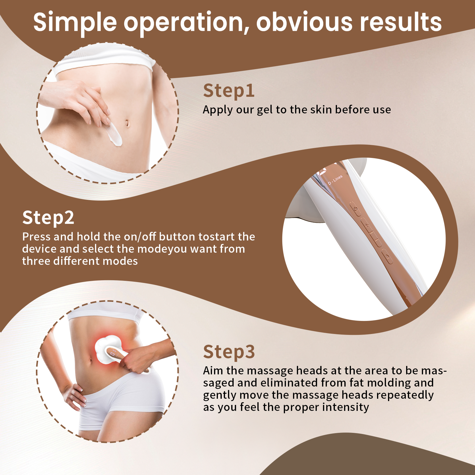 At-Home Body Wellness Massager for Muscle Tension and Everyday Skin Care