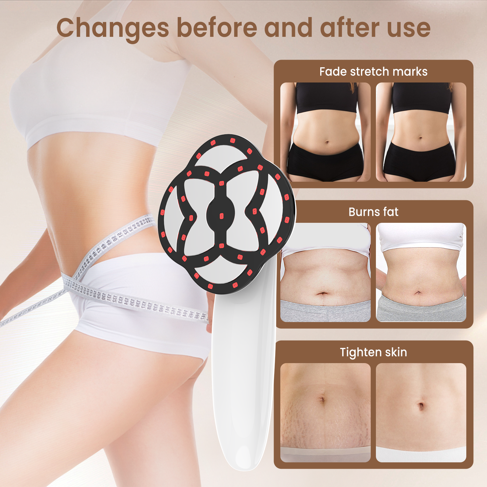 At-Home Body Wellness Massager for Muscle Tension and Everyday Skin Care
