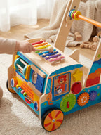 Musical Wooden Baby Walker Truck with Xylophone