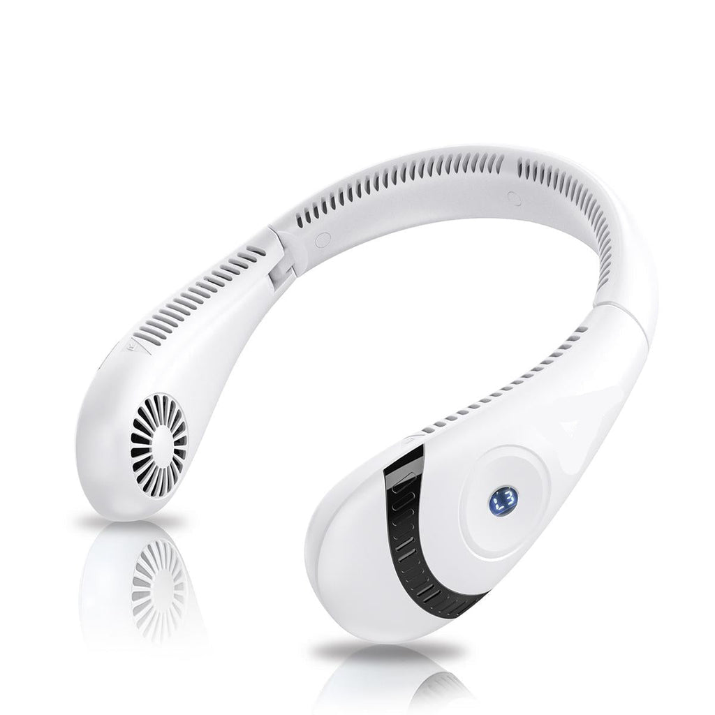 Rechargeable Neck Fan With No Blades USB Powered Hands-Free Cooling For Travel