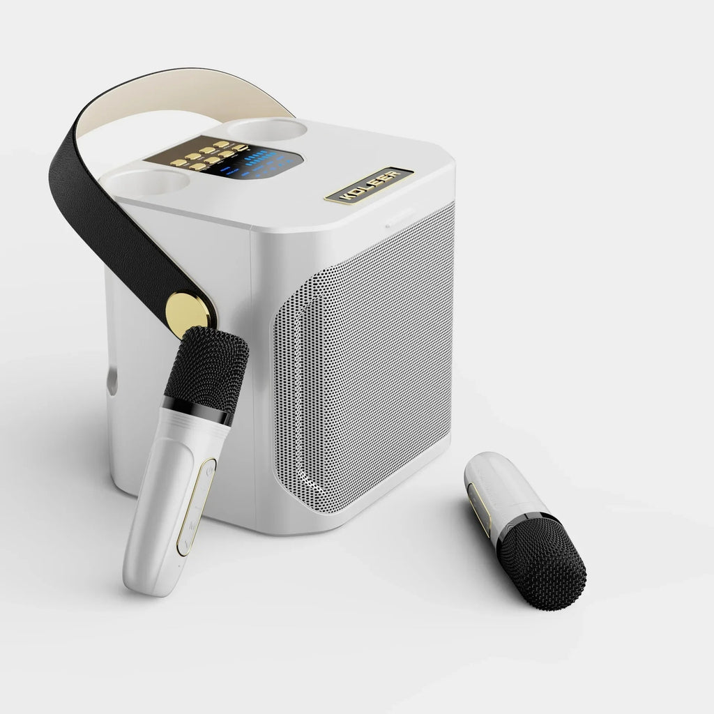 Pembesar Suara Karaoke Mudah Alih Boleh Cas Semula Dengan Bluetooth Menghasilkan Bunyi Kaya