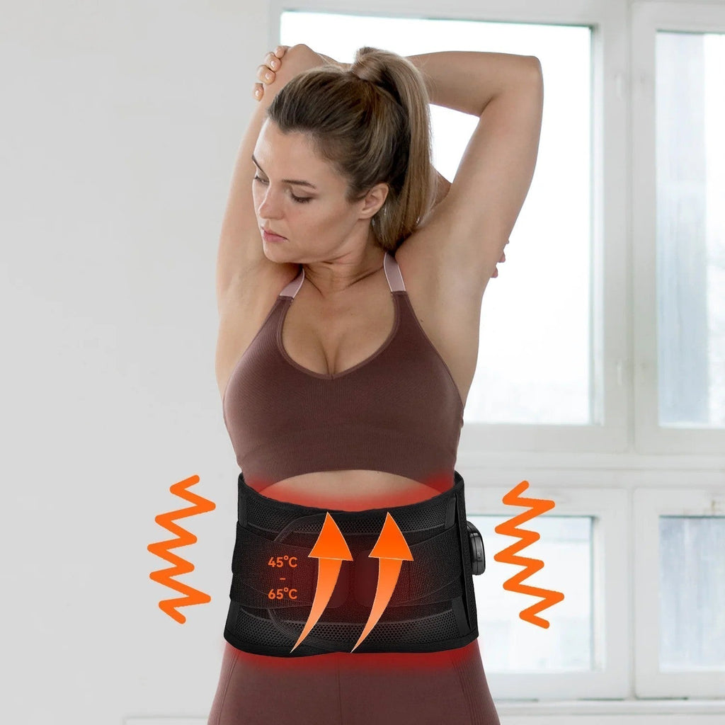 630 Nm Red Light Belt With Heat And Vibration Massage For Athletes