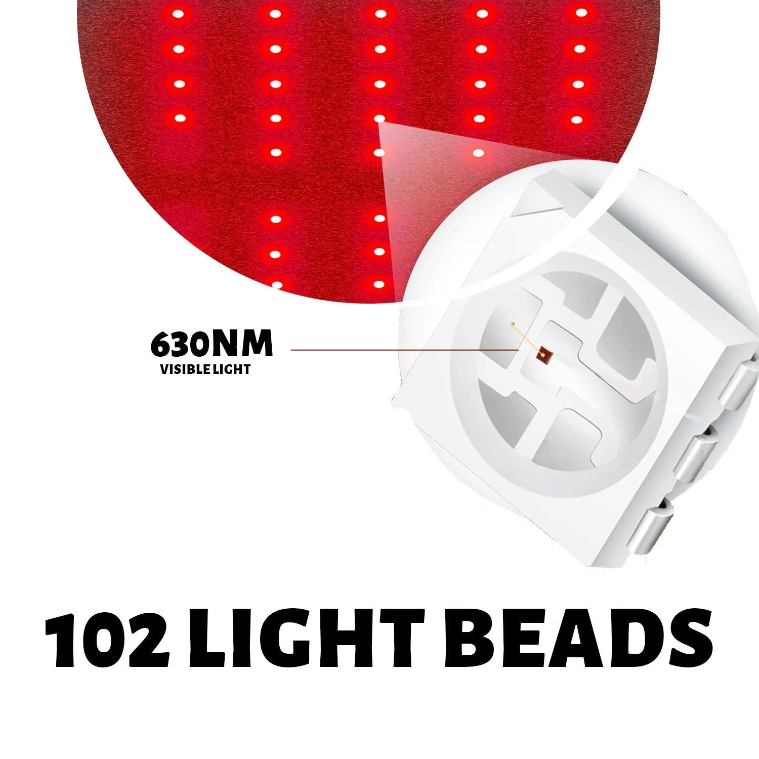 630 Nm Red Light Belt With Heat And Vibration Massage For Athletes