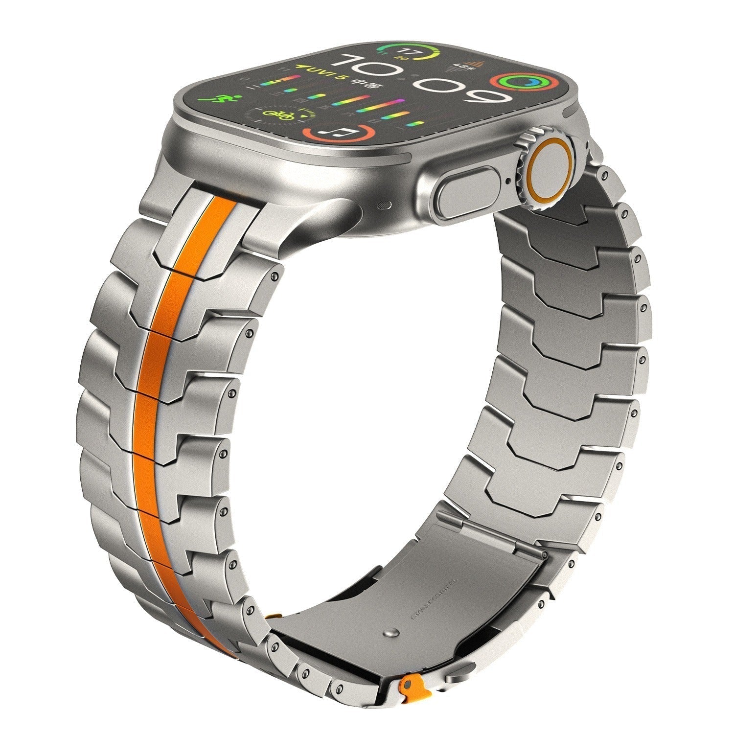 Tali Jam Apple Veralis Titanium Dengan Klip Hipoalergenik