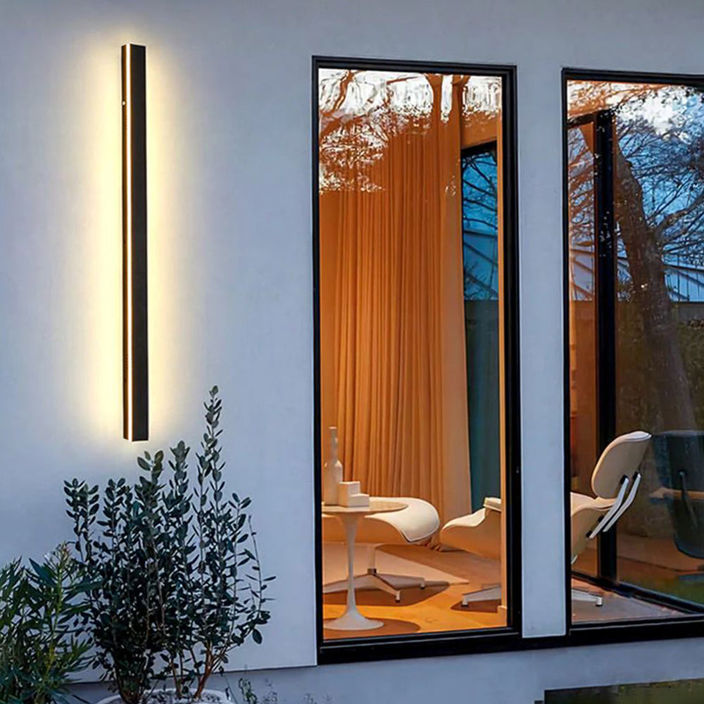 Nyx Black LED Finish Edition Linear Wall Light Outdoor