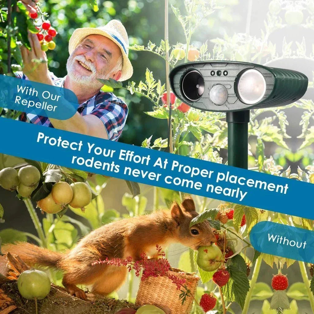SolaraGuard Solar Ultrasonic Deer Repeller For Gardens