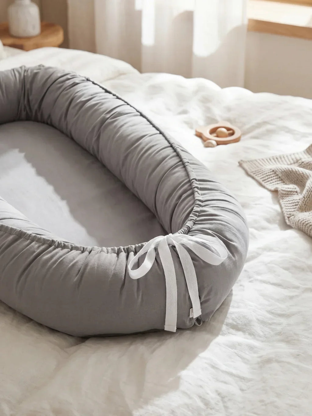 Soothing Cotton Baby Nest for Crib Transition
