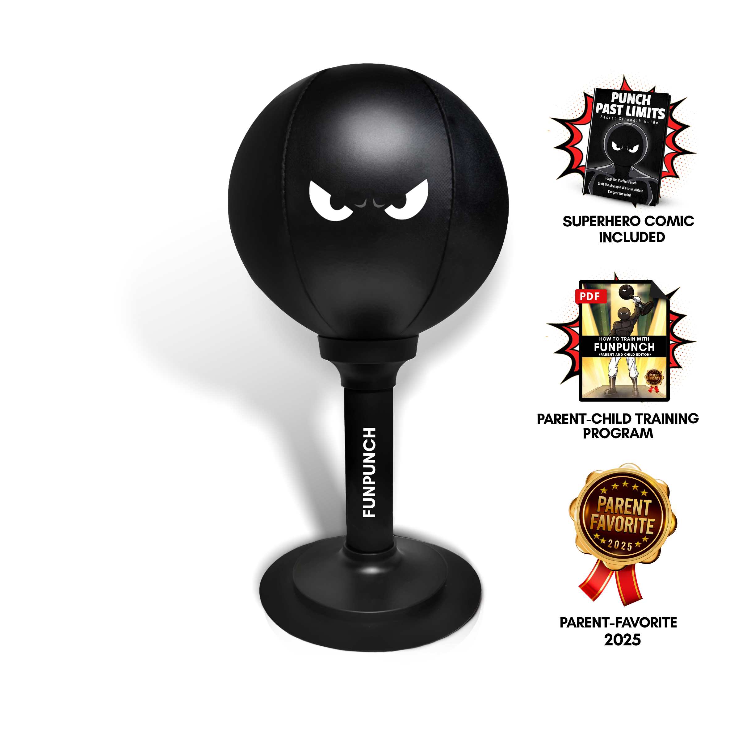 FunPunch R-Rage Punching Ball Kids Edition For Energetic Play