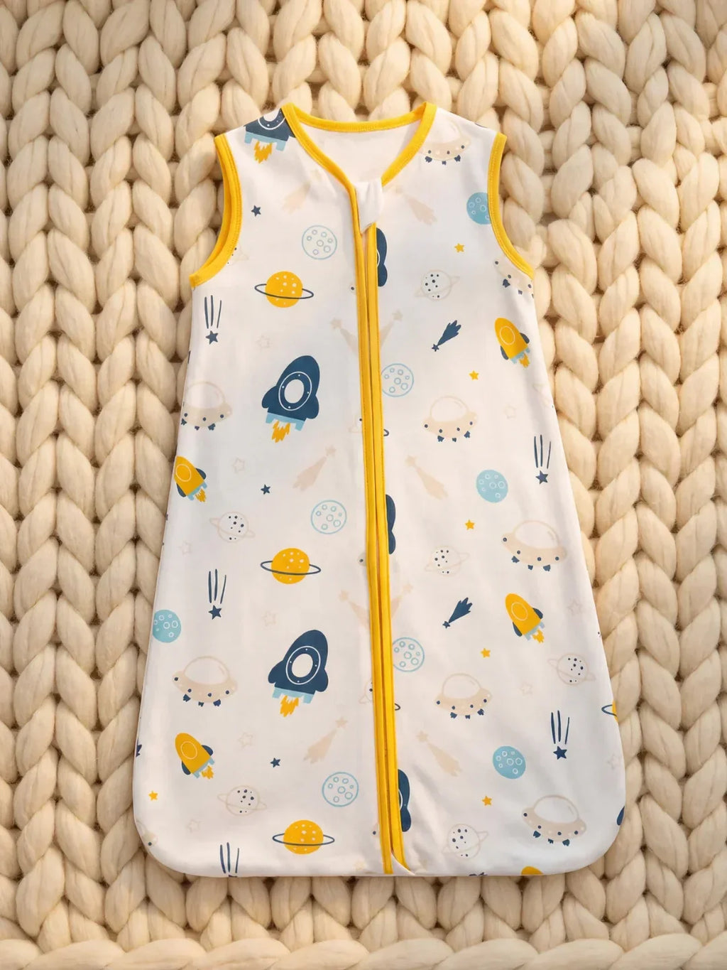 Ultra-Soft Cotton Baby Sleeping Bag with 2-Way Zip