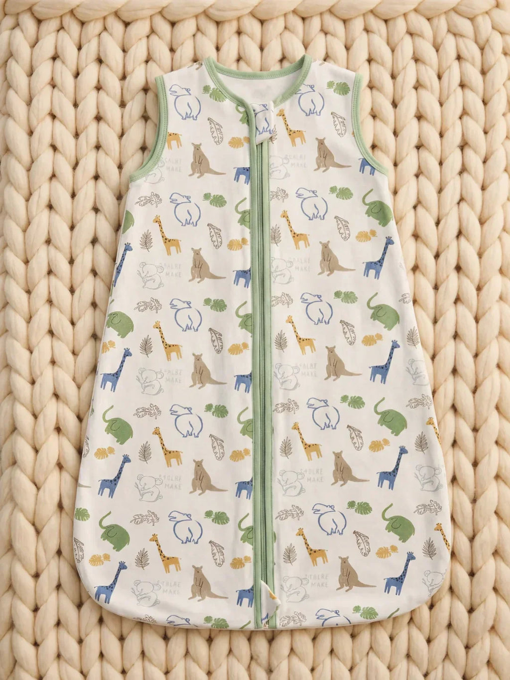 Ultra-Soft Cotton Baby Sleeping Bag with 2-Way Zip
