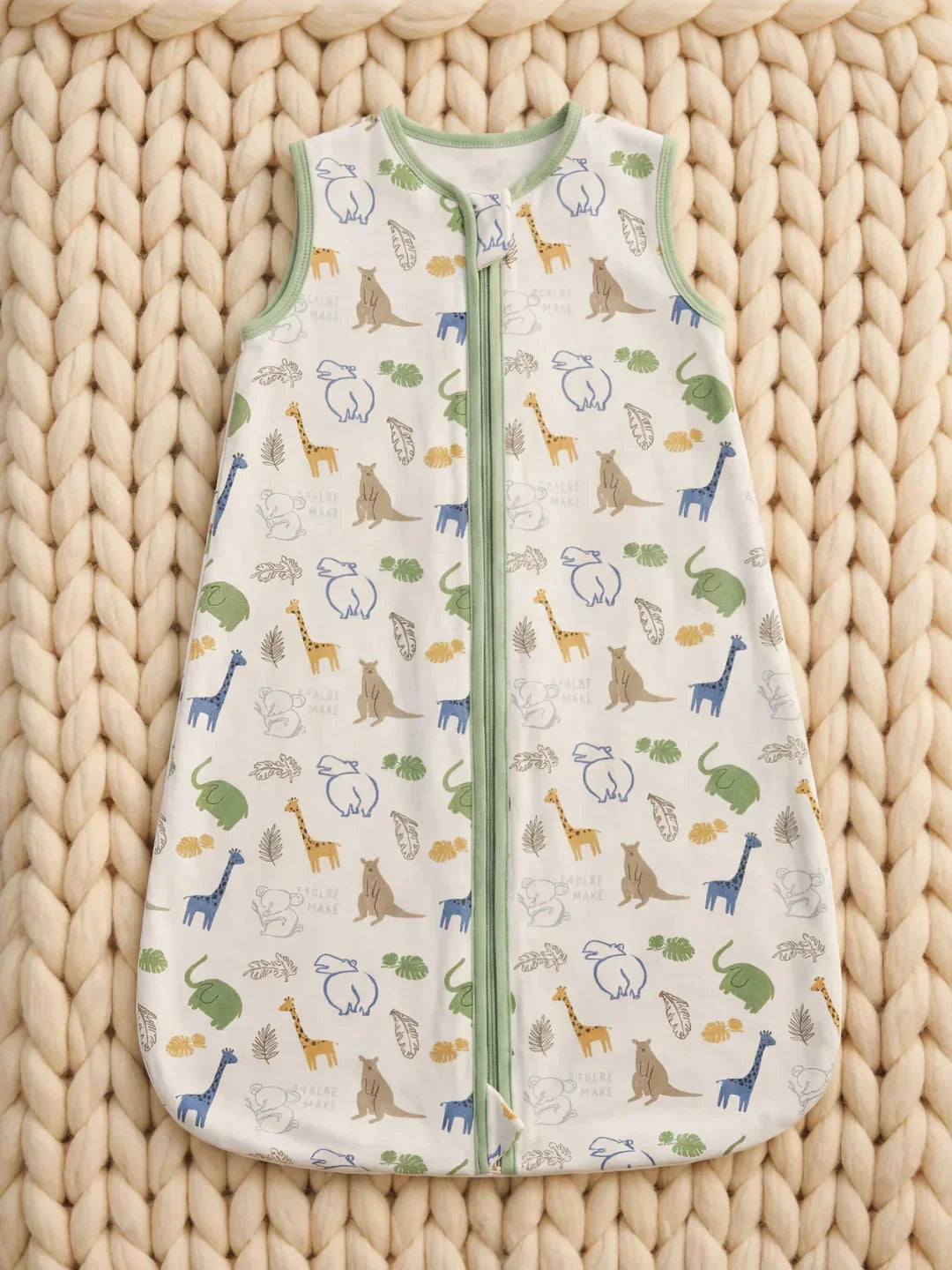 Ultra-Soft Cotton Baby Sleeping Bag with 2-Way Zip