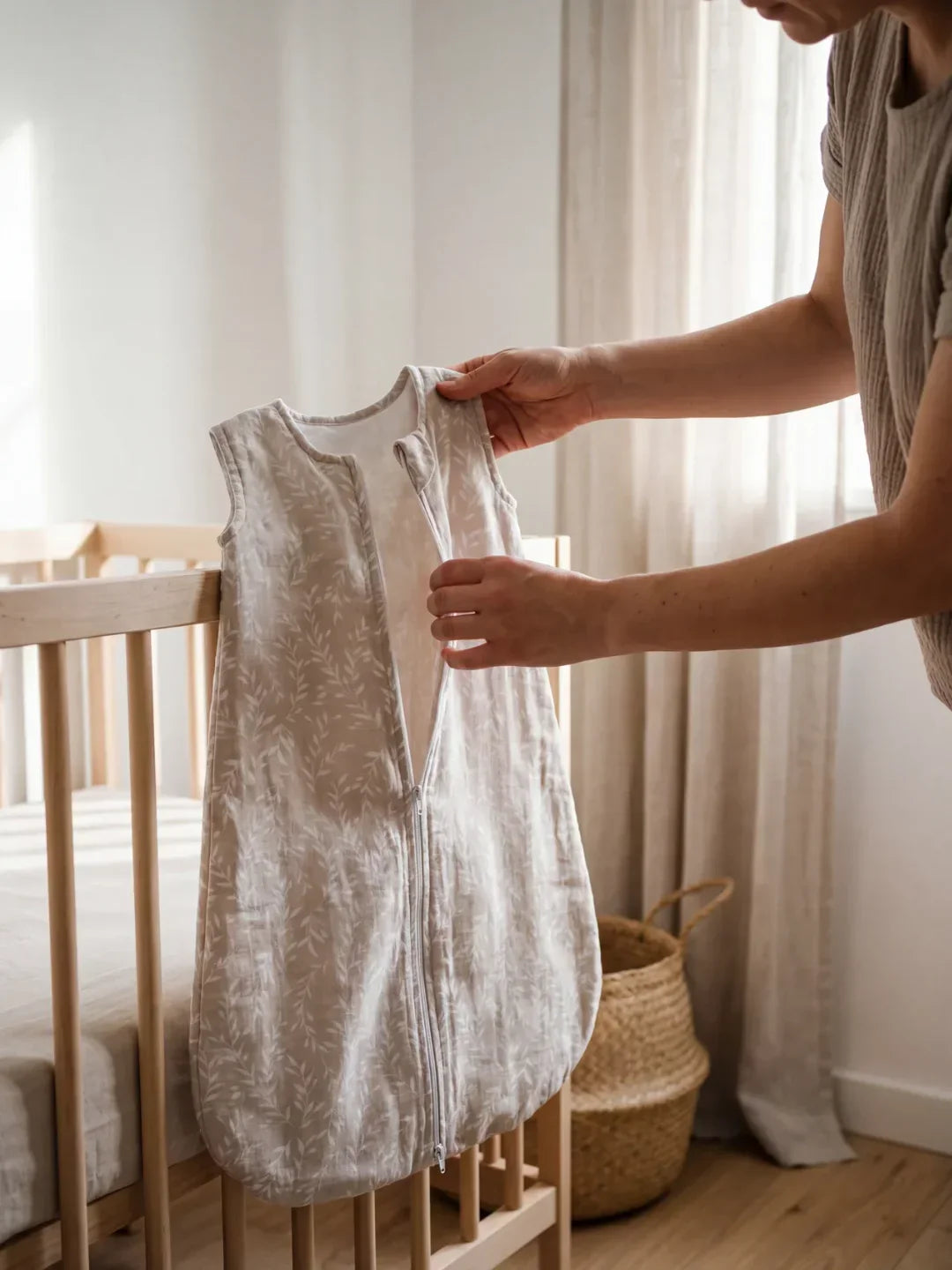 Breathable Bamboo and Cotton Baby Sleep Sack