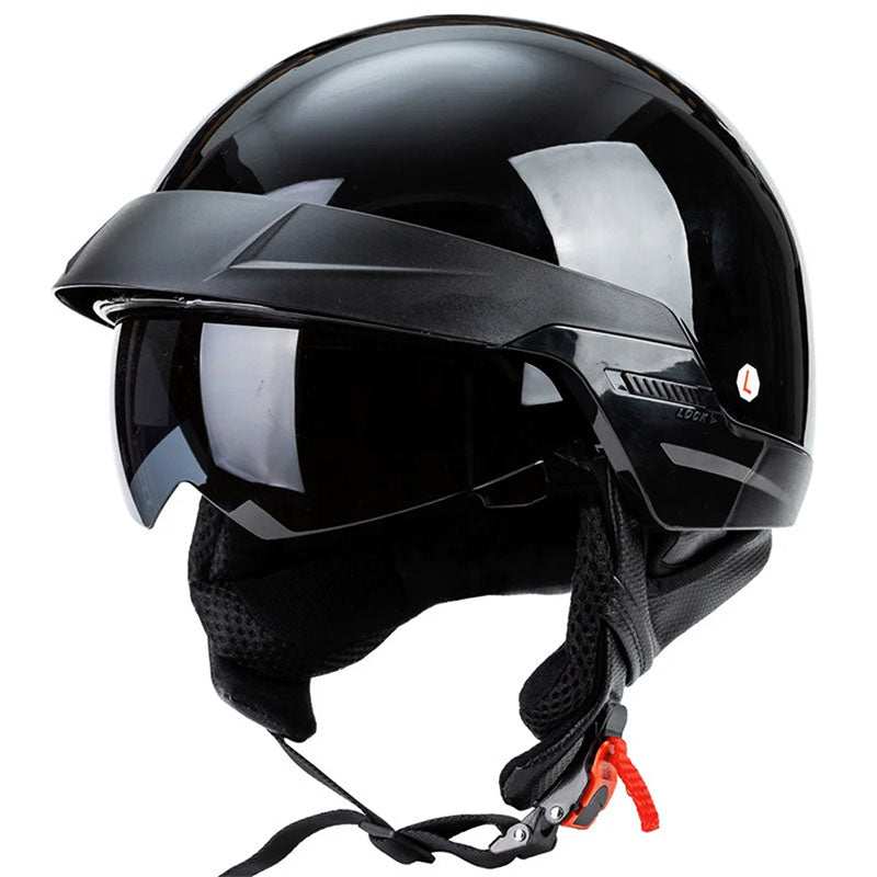 Open Cruiser Motorcycle Helmet Featuring a Removable Liner