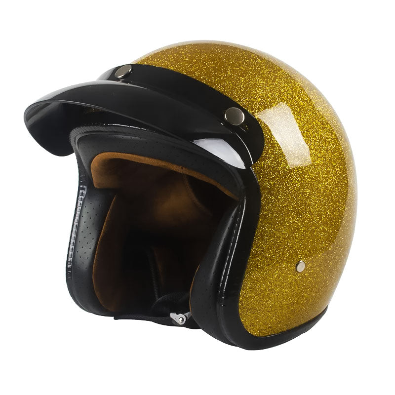Capacete Retro Cruiser Aberto com Conforto Leve para Motociclistas