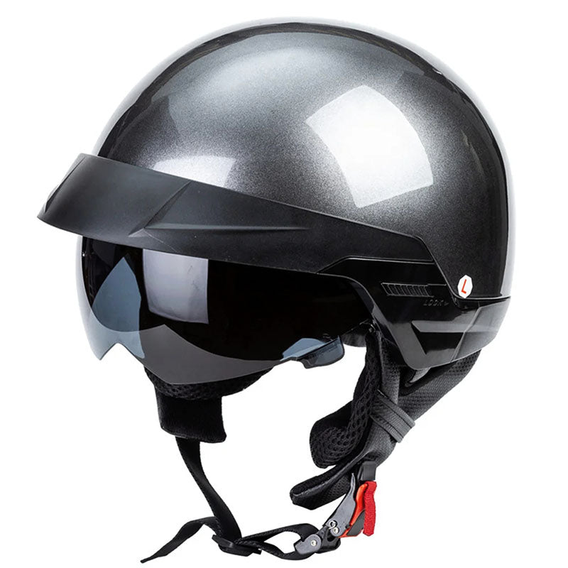 Open Cruiser Motorcycle Helmet Featuring a Removable Liner