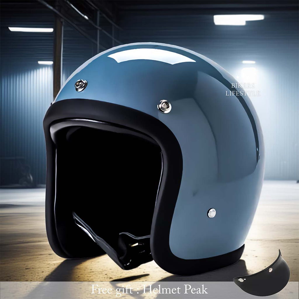 Vintage Helmet With Low-Profile Design For Riders, DOT And ECE Certified