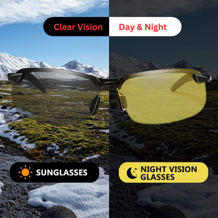 Lunettes de conduite nocturne Luma avec teinte jaune pour réduire la fatigue oculaire
