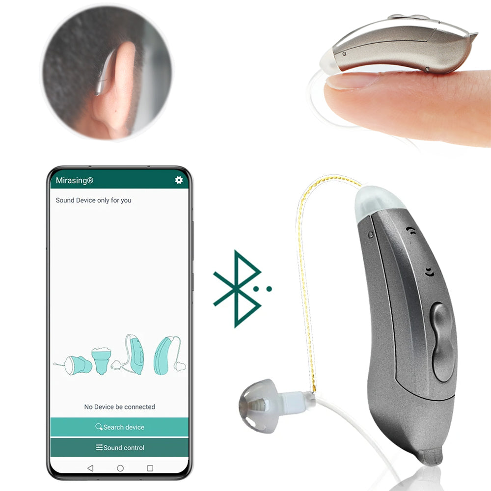 Discreet Bluetooth Hearing Aid With App Control For Seniors