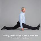 FormaFlex Precision Trousers – Wrinkle-Resistant 4-Way Stretch Dress Pants