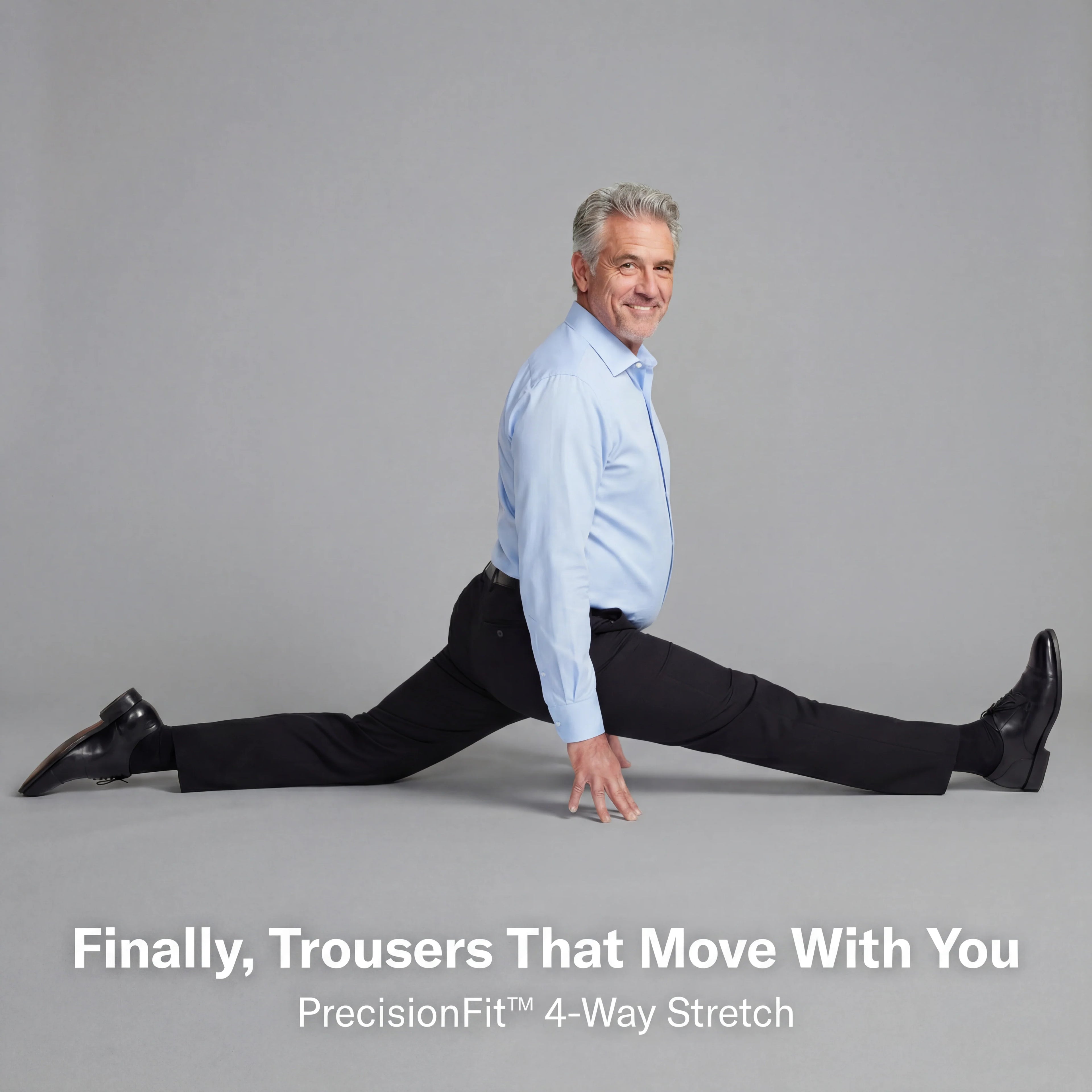 FormaFlex Precision Trousers – Wrinkle-Resistant 4-Way Stretch Dress Pants