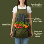 Wearable Harvest Carrier for Comfortable Garden Harvesting
