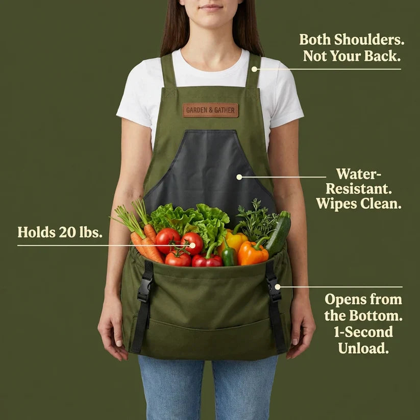 Wearable Harvest Carrier for Comfortable Garden Harvesting