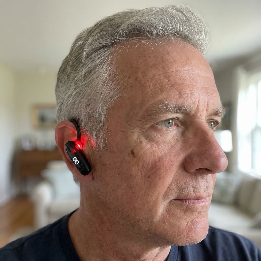 Tinnitus Relief Kit With Red Light Ear Device Sleep Headband And Sound Therapy App
