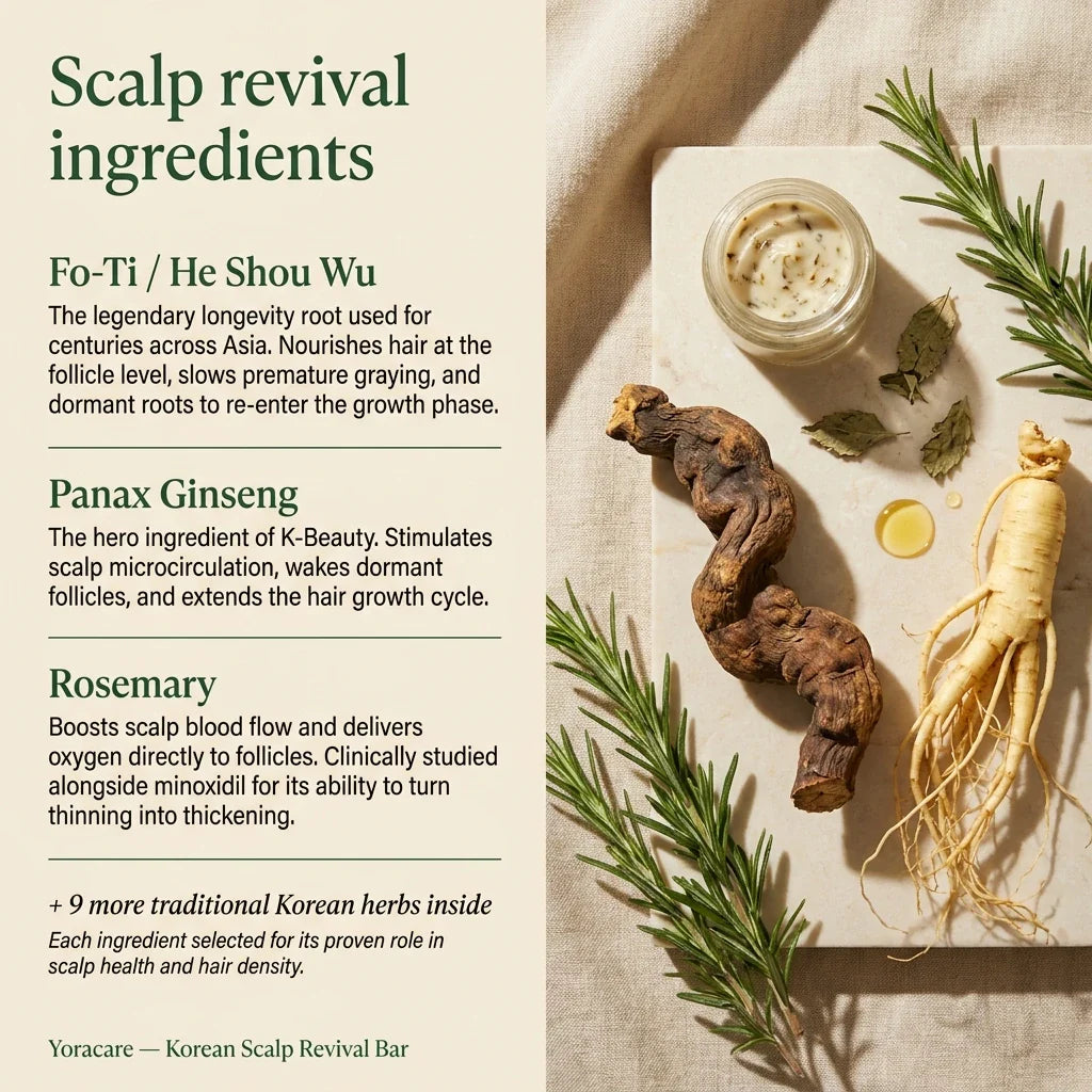 12-Herb Scalp Cleansing Bar – Inspired by Korean Hair Care