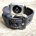 Sera håndgraveret læderrem til Apple Watch Ultra og andre modeller