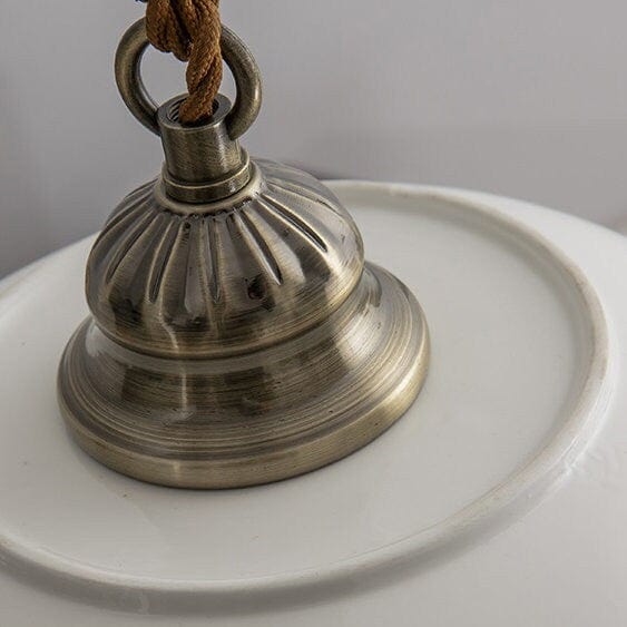 Lisboa Ceiling Pendant With Ceramic Shade In Tile Motif From Portugal, Bulb Included