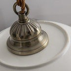 Lisboa Ceiling Pendant With Ceramic Shade In Tile Motif From Portugal, Bulb Included