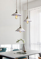 Lisboa Ceiling Pendant With Ceramic Shade In Tile Motif From Portugal, Bulb Included