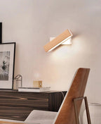 NordiGlow Asketre Nattbord Vegglampe med Roterende LED