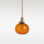 Lunora Handcrafted Vintage Glass Pendant Light With LED Bulb Included