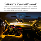 Wireless Twin Dash Cam With Front Or Rear View, 1080p, 4-Inch LCD