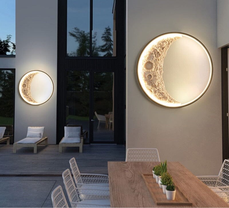 Moonlit Crescent Wall Fixture For Modern Living Spaces