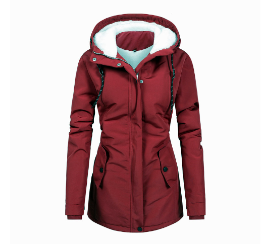Nordhaven Women's Quilted Waterproof Winter Coat With Hood