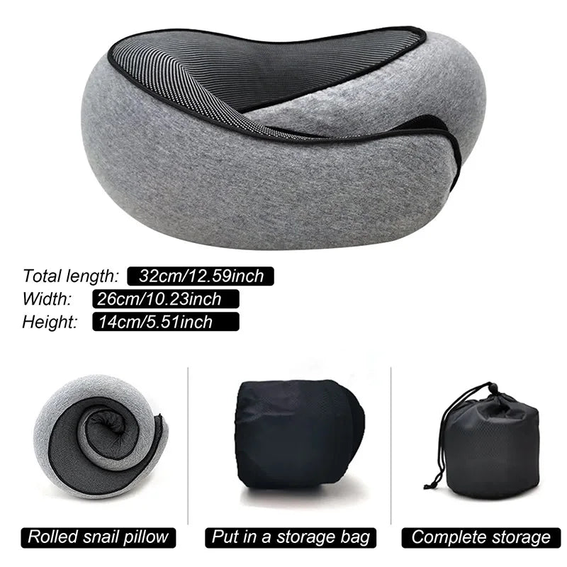 JetGlide Cushioned Neck Pillow For Long Journey Comfort