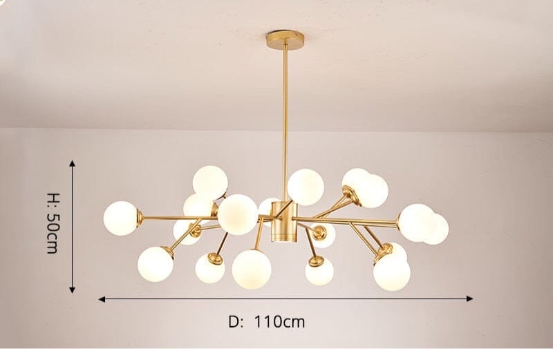 Lustre à bulles Marlow pour éclairage intérieur moderne