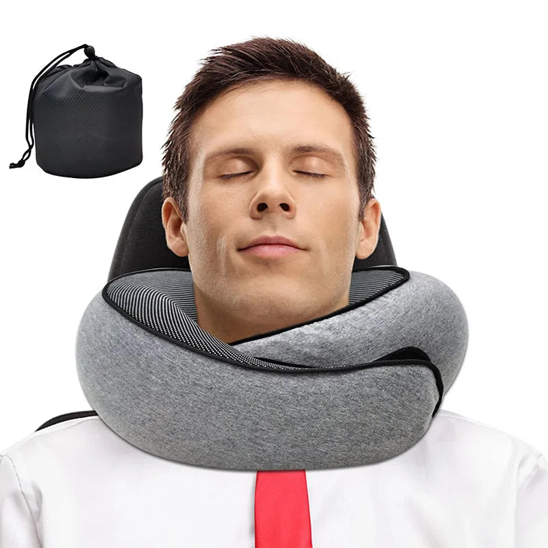JetGlide Cushioned Neck Pillow For Long Journey Comfort